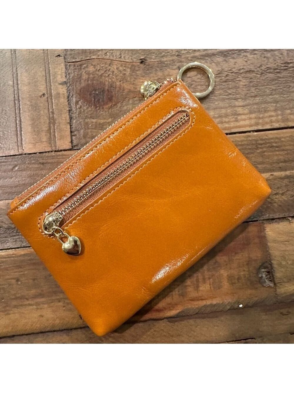 Handbag Crave Audrey  Waxed Leather Wallet Keychain NWOT